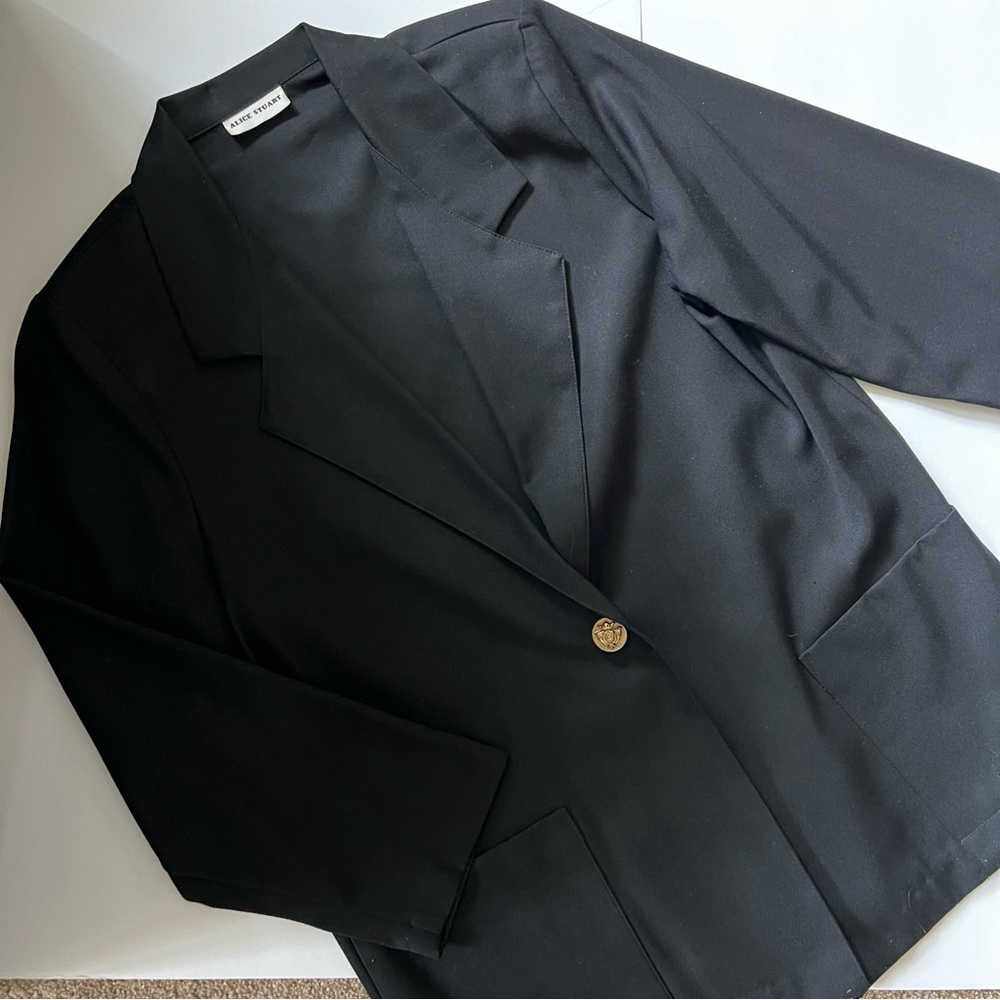 Black blazer Jacket Alice Stuart Size Medium